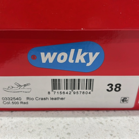 WOLKY platform sandals snakeskin red color size 38 - Picture 10 of 10